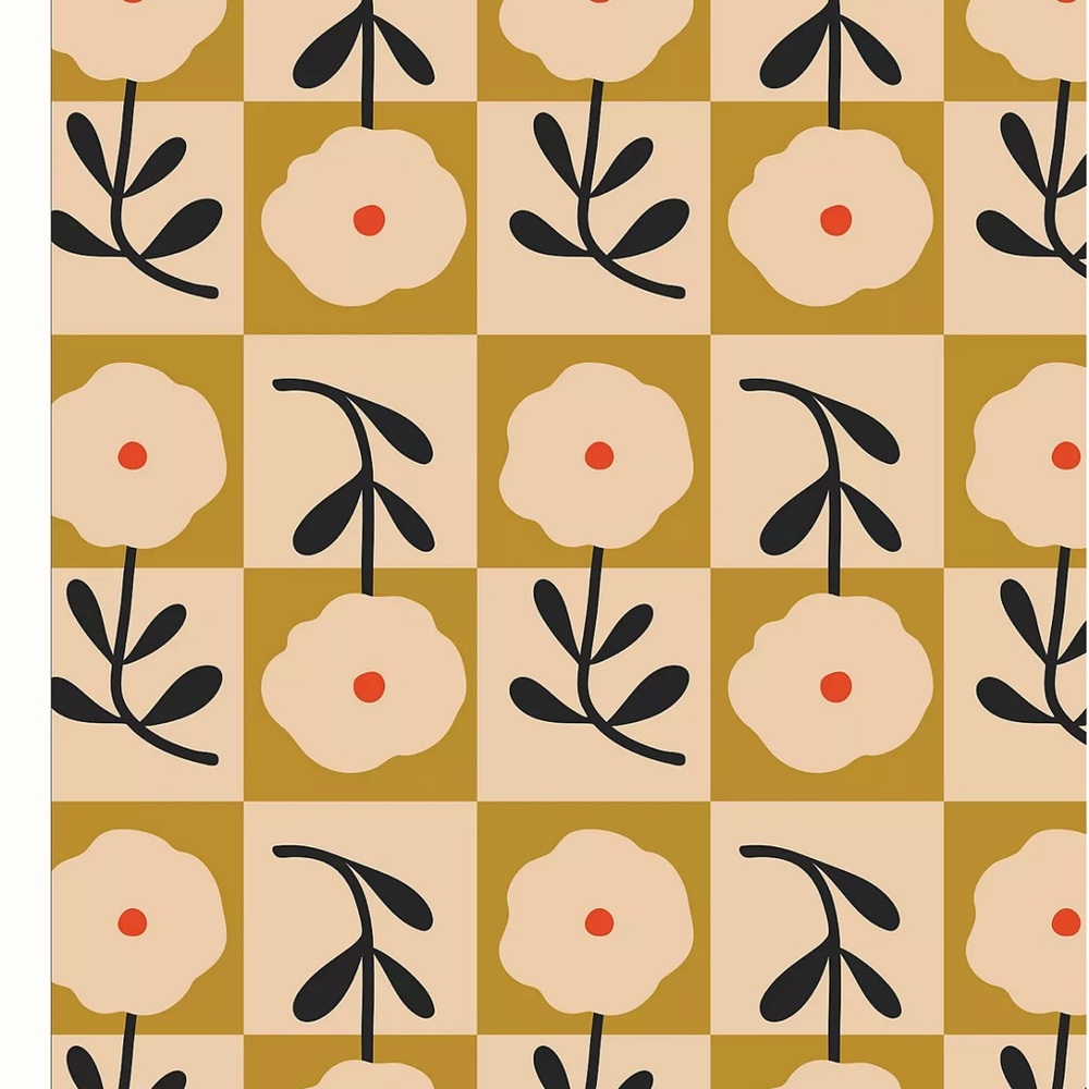 Anthropologie Wallshoppe Garden Glee Beige Diana Pereira Studio Wallpaper